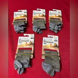 Lot x 5 New SMARTWOOL Run Cushion Ankle Socks Men’s 9 -11.5 Women’s 10 - 12.5